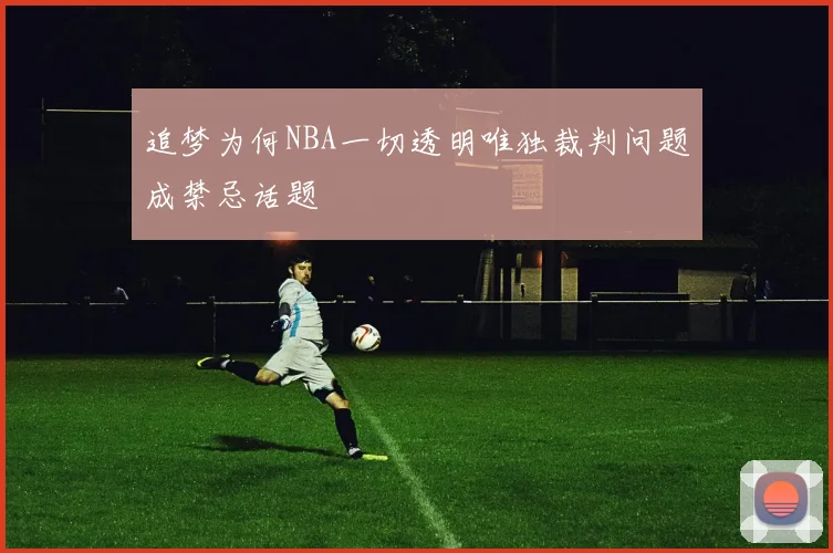 追梦为何NBA一切透明唯独裁判问题成禁忌话题