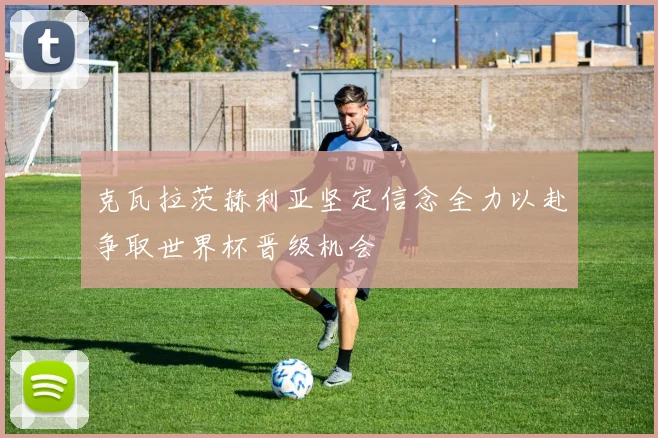 克瓦拉茨赫利亚坚定信念全力以赴争取世界杯晋级机会